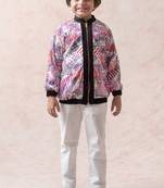 Silk bomber jacket