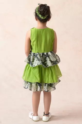 Tiered frock with ruffles