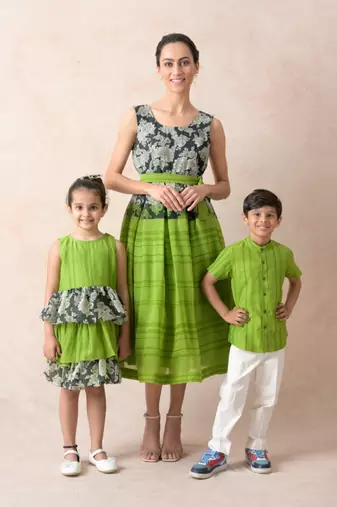 Tiered frock with ruffles
