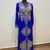 Royal Blue color Full Sleeves Handmade Moroccan Kaftan