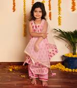 Bachpan gulbhar pink hand block kurta set