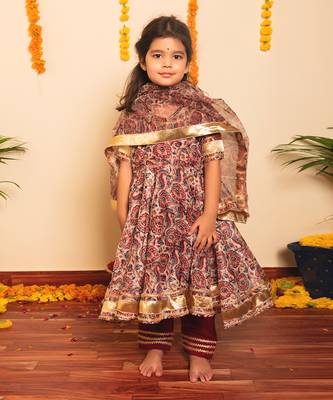 Bachpan gulbagh organza anarkali set 2