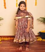 Bachpan gulbagh organza anarkali set