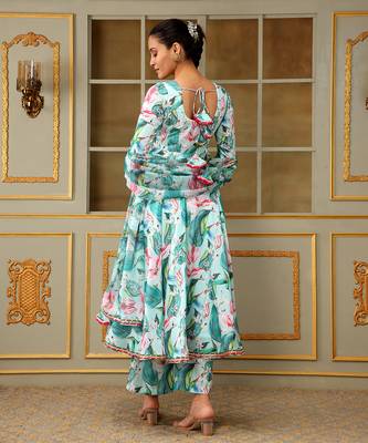 Saadgi palm leaf anarkali set 3