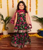 Bachpan gulmohar hand block sharara set