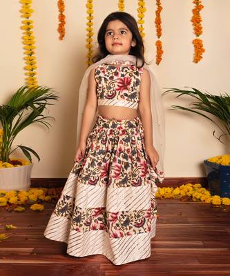 Bachpan garden rose lehenga set 2