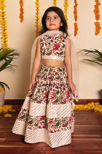 Bachpan garden rose lehenga set