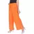 Orange Jaipuri Gold Print Cotton Palazzo