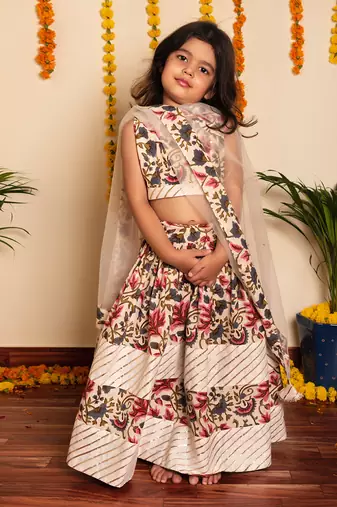 Bachpan garden rose lehenga set