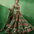 Adaa Green Carnation Organza Lehenga Set