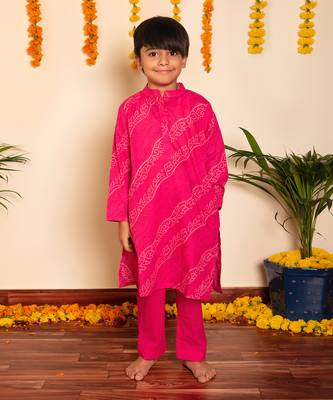 Bachpan bhendhaj pink kurta set 1