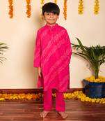 Bachpan bhendhaj pink kurta set
