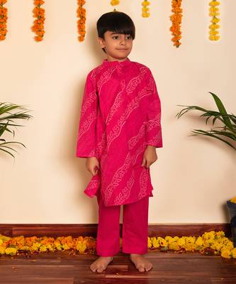 Bachpan bhendhaj pink kurta set 2