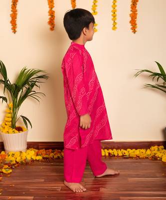 Bachpan bhendhaj pink kurta set 3