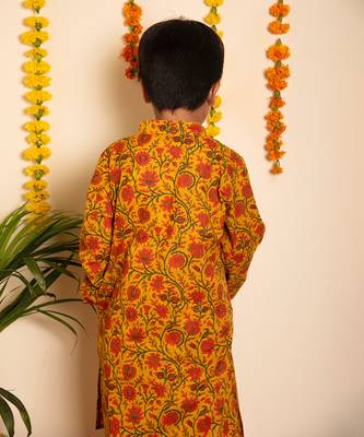 Bachpan darpan hand block kurta pant set 5