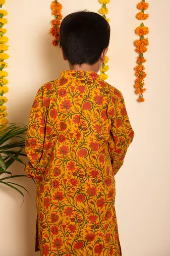Bachpan darpan hand block kurta pant set