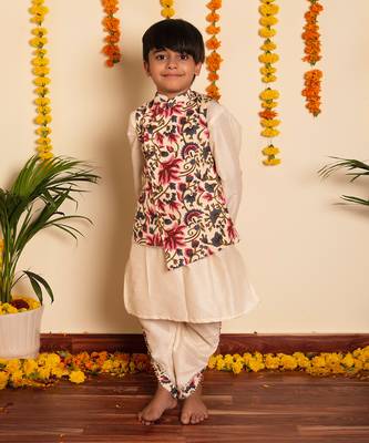 Bachpan garden rose kurta dhoti set 1