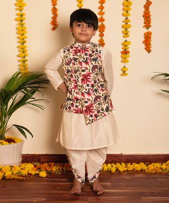 Bachpan garden rose kurta dhoti set 2