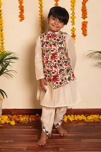 Bachpan garden rose kurta dhoti set