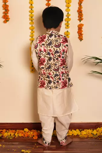 Bachpan garden rose kurta dhoti set