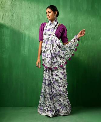 Adaa jamini organza saree 1