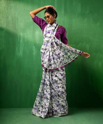 Adaa jamini organza saree 2
