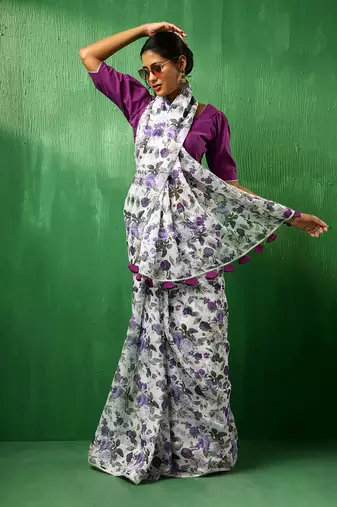 Adaa jamini organza saree