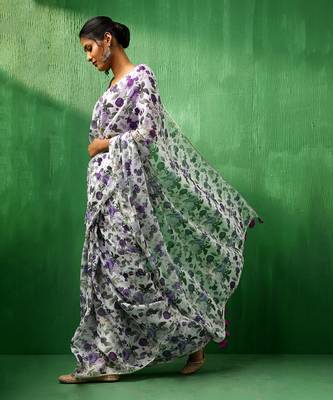 Adaa jamini organza saree 4