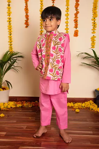 Bachpan gulbhar kurta jacket set