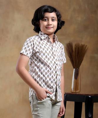 Bachpan chandan cotton hand block shirt 1