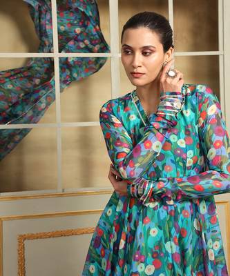 Saadgi phulwari anarkali set 5