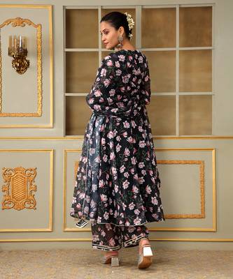 Saadgi pink lotus anarkali set 4