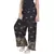 Black Jaipuri Gold Print Cotton Palazzo