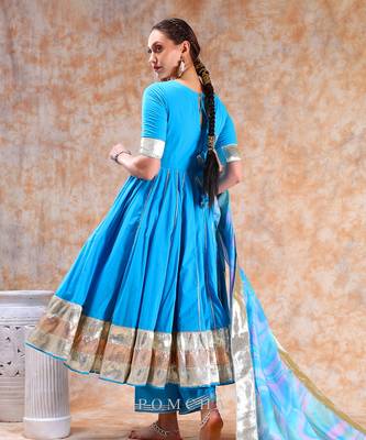 Dil kash blue anarkali 5