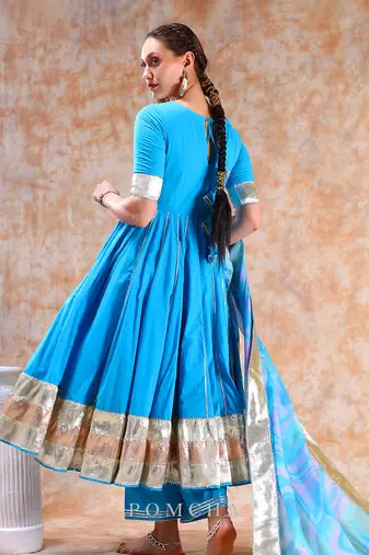 Dil kash blue anarkali