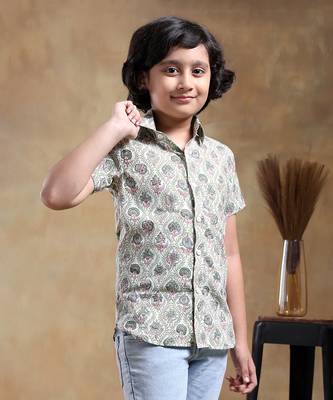 Bachpan sunhera cotton hand block shirt 3
