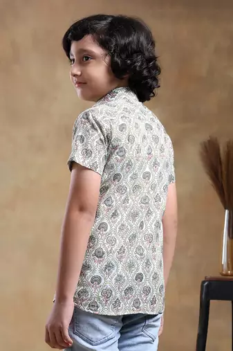 Bachpan sunhera cotton hand block shirt