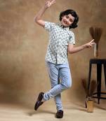 Bachpan parikshit hand block cotton shirt