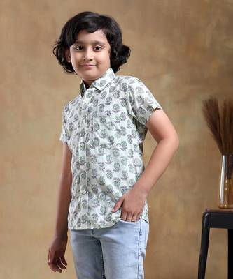 Bachpan parikshit hand block cotton shirt 3