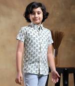 Bachpan parikshit hand block cotton shirt