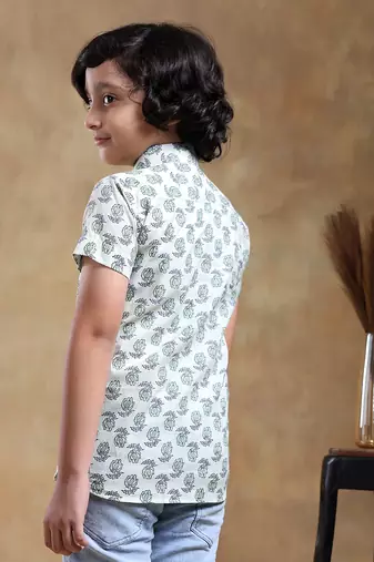 Bachpan parikshit hand block cotton shirt
