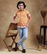 Bachpan mogra cotton hand block shirt