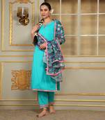 Saadgi phulwari straight suit set