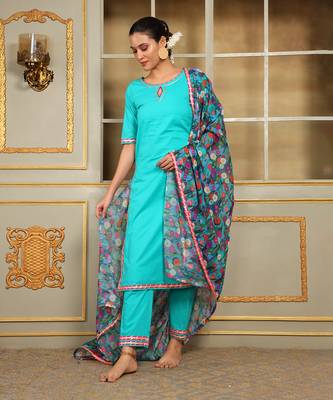 Saadgi phulwari straight suit set 2