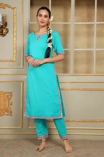 Saadgi phulwari straight suit set