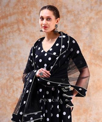 Dil kash polka dot angrakha set 5