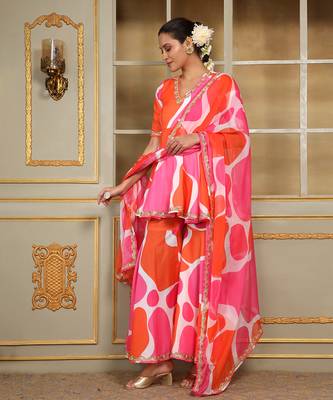 Saadgi rangeen sharara set 2