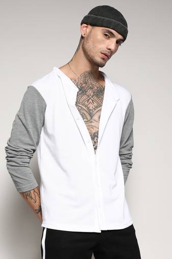 Campus sutra men's colourblocked regular fit shirt