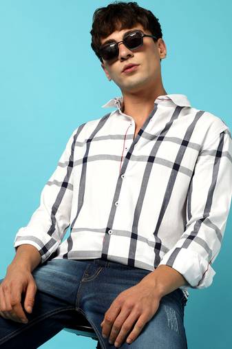 Men's tartan plaid button up shirt