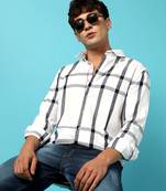 Men's tartan plaid button up shirt